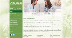 Desktop Screenshot of anastasicounseling.com
